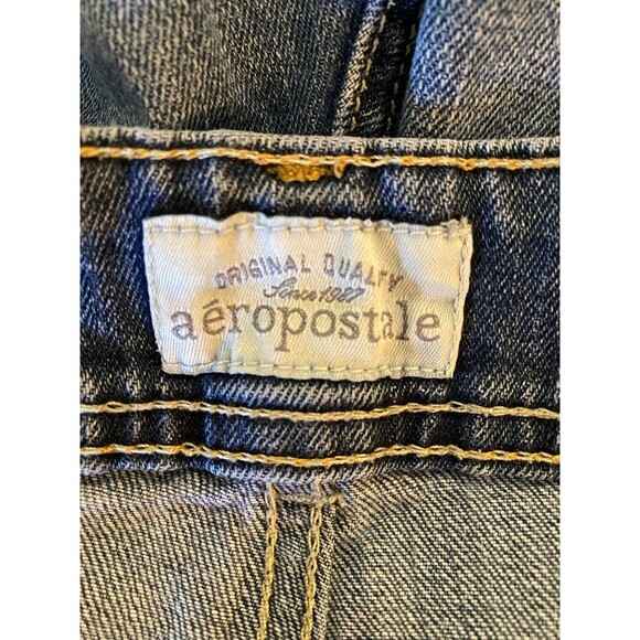 Aeropostale Womens Denim Hailey Flare Distressed Jeans Size 13 14 cute Pockets - Picture 8 of 12